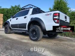 For 2015-2019 Toyota Hilux Revo Black Wide Body Wheel Arches Fender Flares Kits