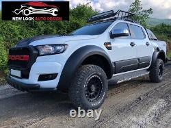 For 2015-2019 Toyota Hilux Revo Black Wide Body Wheel Arches Fender Flares Kits
