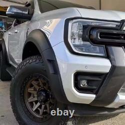 For 2023-2026 Ford Ranger T9 Black Wide Wheel Arches Fender Flares Body Kit 4Pcs