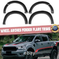 For 2023-24 Ford Ranger T9 Wildtrak Wide Wheel Arches Fender Flares Kits Black