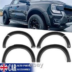 For 23+ Ford Ranger Wide Body Wheel Arches Fender Flares Kit Riveted Style T9 UK