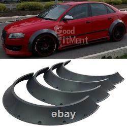 For Audi A4 S4 A5 S5 A6 4x Flexible Fender Flares Extra Wide Body Wheel Arches