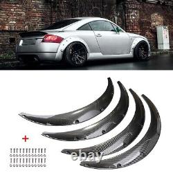 For Audi TT 8N RS 4x Carbon Fiber Car Fender Flares Wide Wheel Arches Body Kit