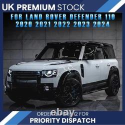 For Defender 110 L663 2020+ Gloss Black Wide Wheel Arches Fender Flare Trims Kit