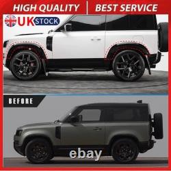 For Defender 110 L663 2020+ Gloss Black Wide Wheel Arches Fender Flare Trims Kit