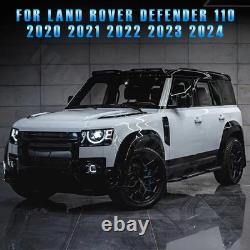 For Defender 110 L663 2020+ Gloss Black Wide Wheel Arches Fender Flare Trims Kit