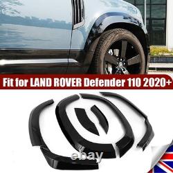 For Defender 110 L663 2020+ Gloss Black Wide Wheel Arches Fender Flare Trims Kit