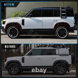 For Defender 110 L663 2020+ Gloss Black Wide Wheel Arches Fender Flare Trims Kit