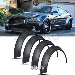 For Dodge Charger RT SRT SXT Fender Flares Extra Wide Body Kit Wheel Arches 4.5