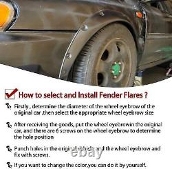 For E90 E92 E93 4X Flexible 3 Fender Flares Extra Wide Wheel Arches Protector