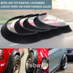 For Fiat 500 205 Punto 4X Car 3 Fender Flares Extra Wide Wheel Arches Protector