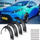 For Ford Focus Fiesta St Rs Fender Flares Extra Wide Body Wheel Arches Mudguards