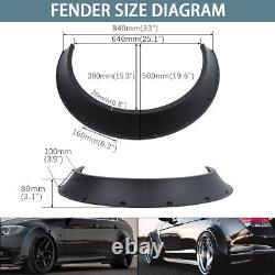 For Ford Focus Fiesta ST RS Fender Flares Extra Wide Body Wheel Arches Mudguards