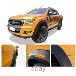 For Ford Ranger 2015-2018 T7 Wide Body Wheel Arches Fender Flares Kit with LED
