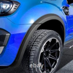 For Ford Ranger 2016-19 Wide Body Wheel Arches Matte Black Fender Flares Kit T7