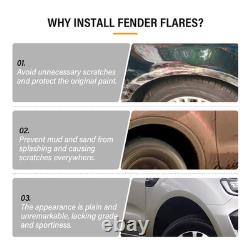 For Ford Ranger 2016-2022 Wildtrak Wide Wheel Arches Fender Flares Body Kit
