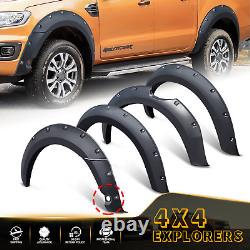 For Ford Ranger 2019-2022 PDC Wide Wheel Arch Extensions Fender Flares Kit Trim