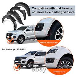 For Ford Ranger 2019-2022 Wide Wheel Arches Extensions Fender Flares Kit Trim