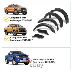 For Ford Ranger 2019-2022 Wide Wheel Arches Extensions Flares Body Kit Cearance