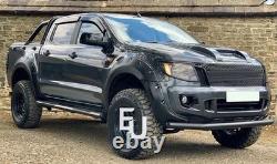 For Ford Ranger T6 Px Wide Body Matte Front Rear Wheel Arch Fender Flare 2011-15
