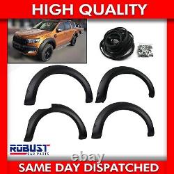 For Ford Ranger T6 T7 4 Pcs Wide Body Wheel Arches Fender Flares Kit (2014-2019)