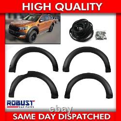 For Ford Ranger T6 T7 4 Pcs Wide Body Wheel Arches Fender Flares Kit (2014-2019)