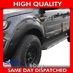 For Ford Ranger T6 T7 4 Pcs Wide Body Wheel Arches Fender Flares Kit (2014-2019)