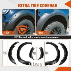 For Ford Ranger T7 T8 2015-2022 Wildtrak Wheel Arch Fender Flares Wide Body Kit