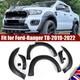 For Ford Ranger T8 2019-2022 Set Wide Wheel Arches Extensions Body Kit Styling