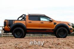 For Ford Ranger T8 Wheel Arch Extentions Wide Rivet Insuction NO PARK ASSIST