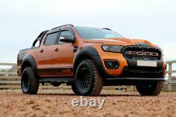For Ford Ranger T8 Wheel Arch Extentions Wide Rivet Insuction NO PARK ASSIST