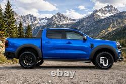 For Ford Ranger T9 2022+ Wildtrack Black Wide Wheel Arches Fender Flares 4pcs