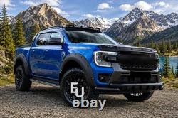 For Ford Ranger T9 2022+ Wildtrack Black Wide Wheel Arches Fender Flares 4pcs