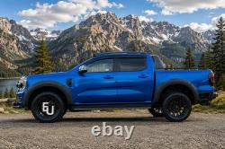 For Ford Ranger T9 2022+ Wildtrack Black Wide Wheel Arches Fender Flares 4pcs