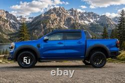 For Ford Ranger T9 2022+ Wildtrak Black Wide Wheel Arches Fender Flares 4pcs