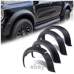 For Ford Ranger T9 2023-2024 Wide Wheel Arches Fender Flares Extensions Trim Kit