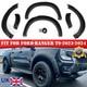 For Ford Ranger T9 2023-on Wide Body Wheel Arches Fender Flares Kits Styling Uk