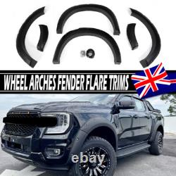 For Ford Ranger T9 2023+ Wide Body Wheel Arches Fender Flares Kit Riveted Style