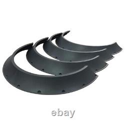 For Ford Transit 4x Flexible Fender Flares Extra Wide Body Wheel Arches Black