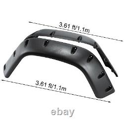 For Jeep Wrangler TJ 7 Wide Pocket Style Protector Fender Flares 6pcs 97-06