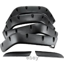 For Jeep Wrangler TJ 7 Wide Pocket Style Protector Fender Flares 6pcs 97-06