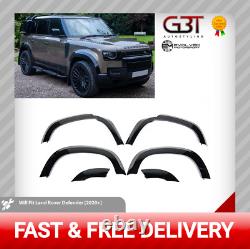 For Land Rover Defender 110 2020+ Wheel Arch Kit Gloss Black Wide Body L663