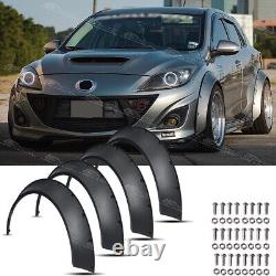 For Mazda 3 6 Mazdaspeed 3 Fender Flares Extra Wide Body Wheel Arches Mudguards