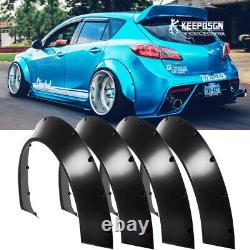 For Mazda 3 MazdaSpeed3 Fender Flares Extra Wide Body Kit Wheel Arches 4Pcs 4.5