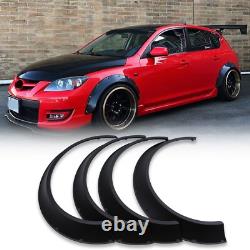 For Mazda 3 Speed3 4PCS Fender Flares Extra Wide Body Kit Wheel Arches Bolt-on