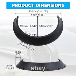 For Mazda 3 Speed3 4PCS Fender Flares Extra Wide Body Kit Wheel Arches Bolt-on