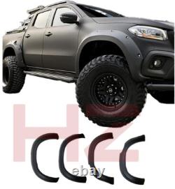 For Mercedes X-class Wide Body Wheel Arches Fender Flares Kit Gloss Black 2017