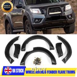 For Nissan Navara D23 Np300 14-20 Wide Wheel Arches Fender Flares Body Kit Black