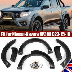 For Nissan Navara D23 Np300 14-20 Wide Wheel Arches Fender Flares Body Kit Black