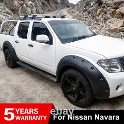 For Nissan Navara D40 2011-2014 4Doors Pickup Pocket Wide Wheel Arches Kit Black